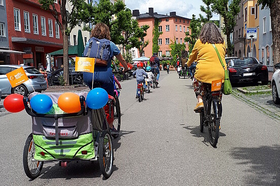 Kidical Mass in Wasserburg im Mai 2022